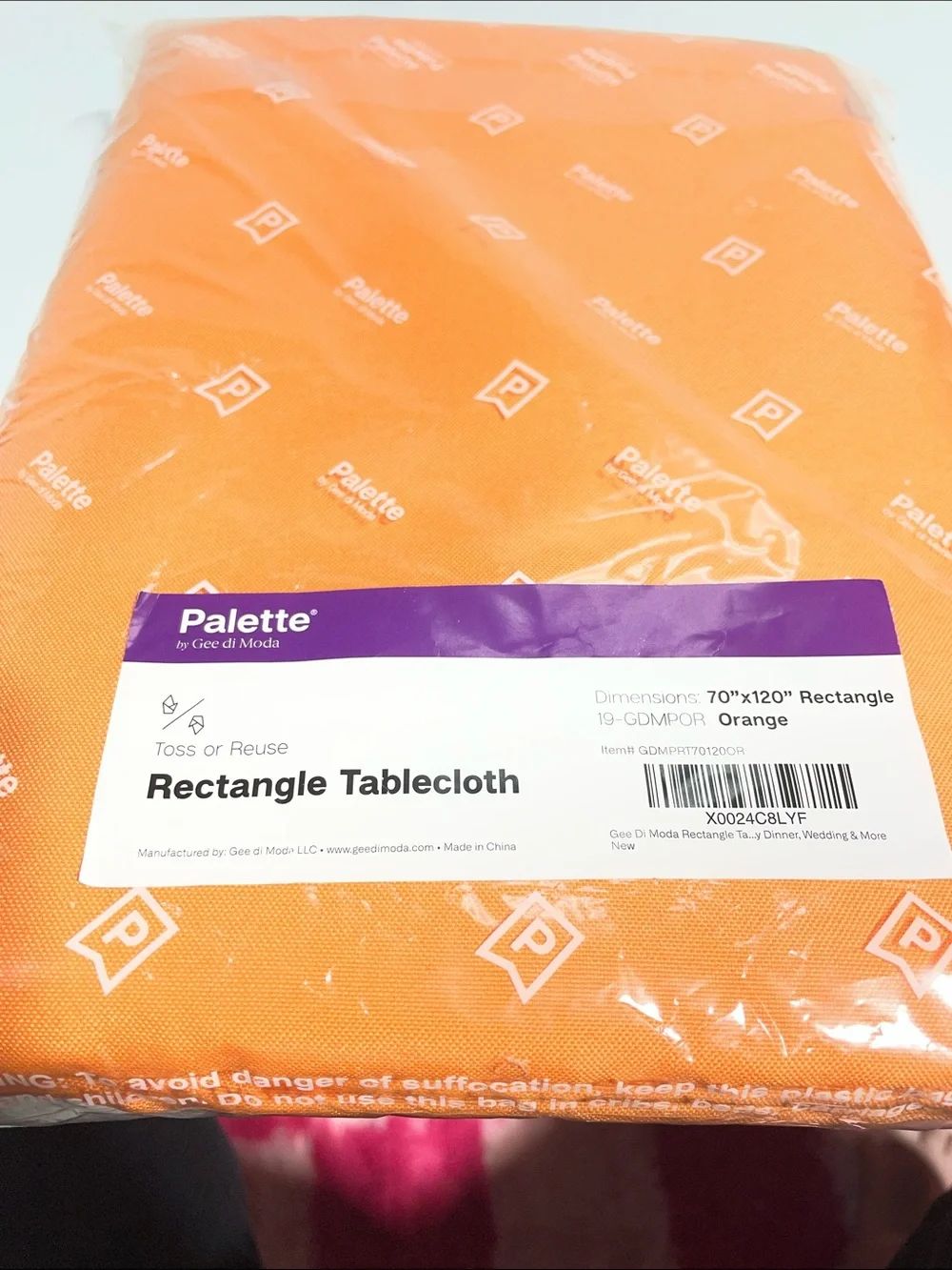 Orange Rectangle Tablecloth